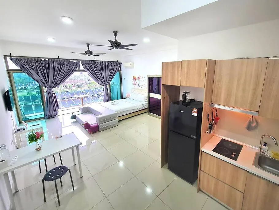 Warm Studio Balcony City View Palazio Apartment Mount Austin By Gdragon Homestay Johor Bahru